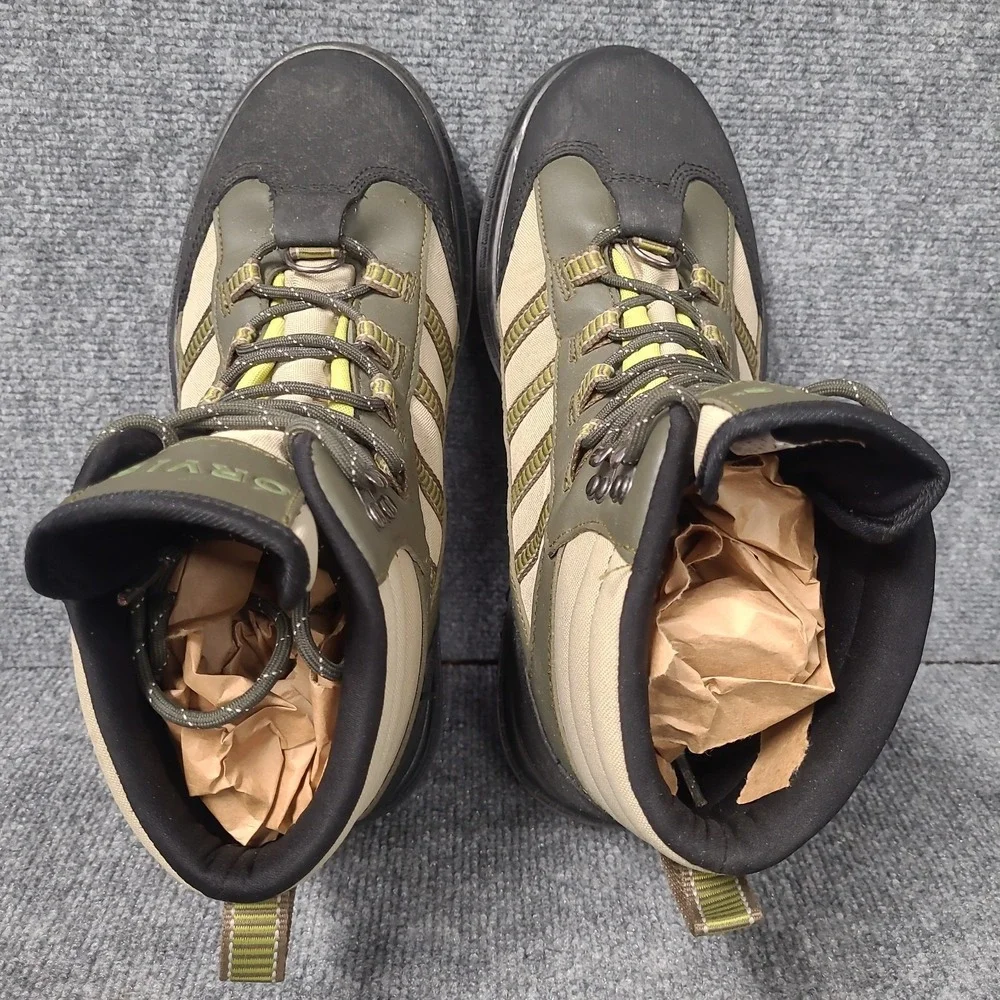 Orvis Encounter Wading Boots Mens US 12 Olive Green Vibram Sole 16FO